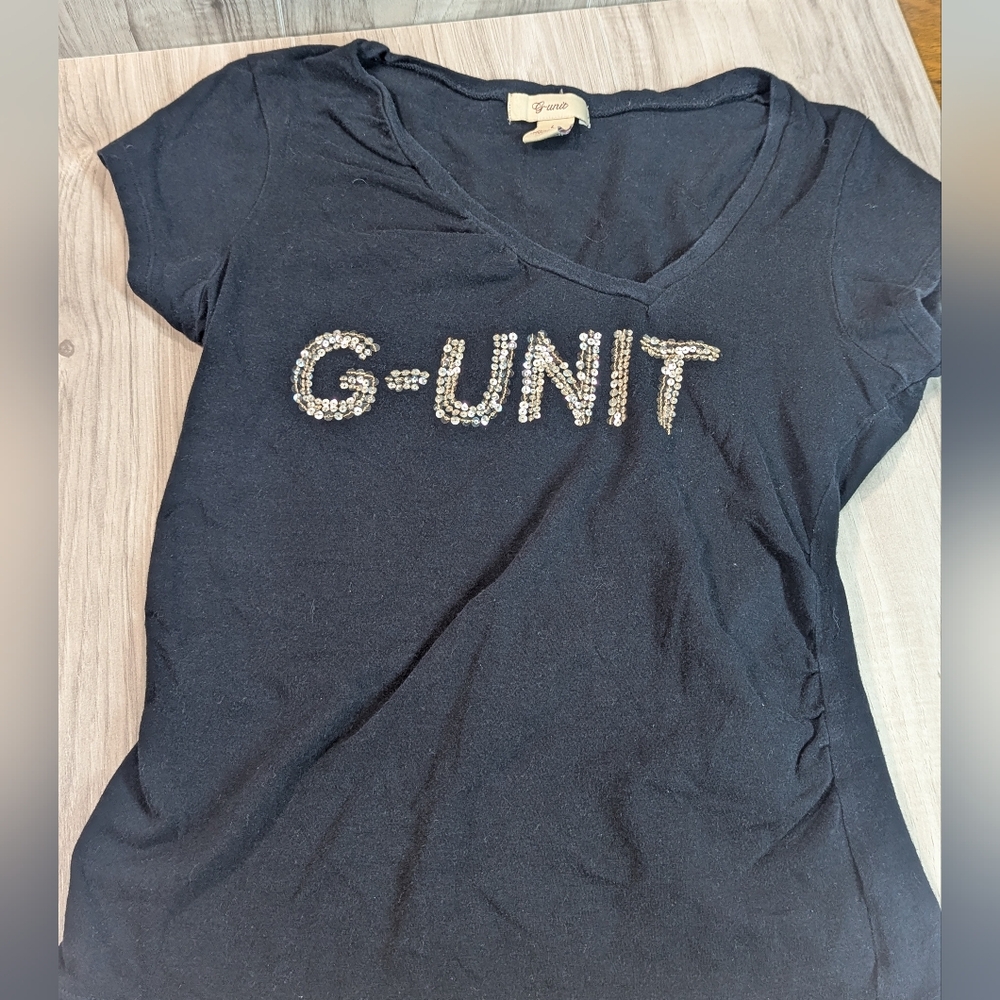 G-UNIT T-Shirt Women's Size Large VTG 2000s Y2K Lil Scrappy 50 Cent Rap HIP HOP